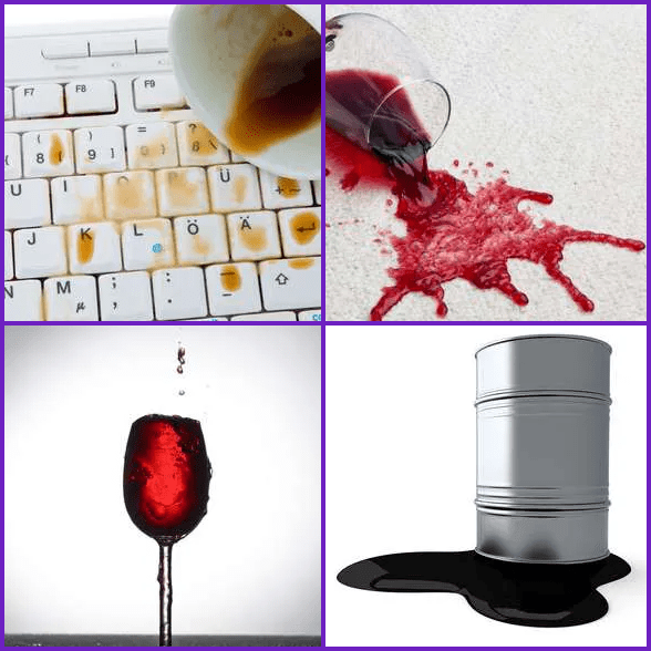 4 Pics 1 Word –  SPILL answer
