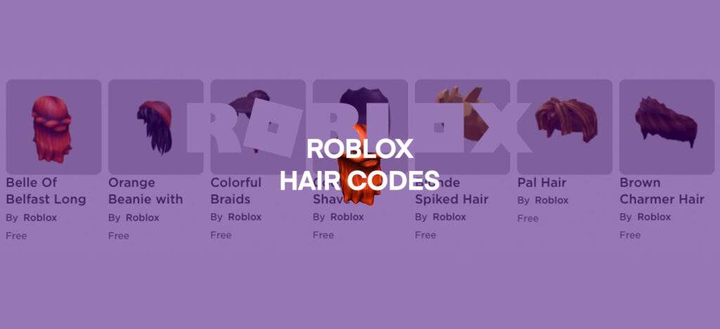 roblox hair codes