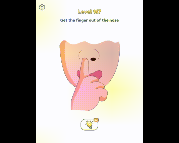 DOP 2 Level 167 Get the finger out of the nose Answer