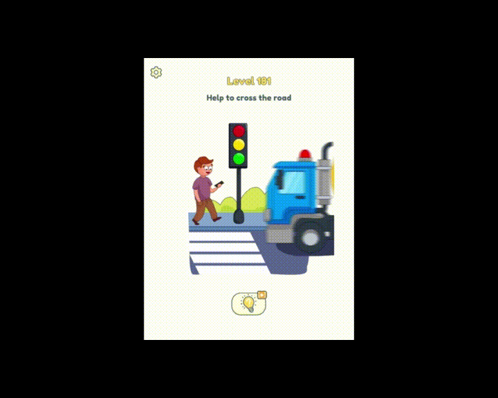 DOP 2 Level 181 Help to cross the road Answer