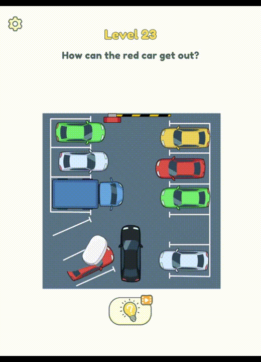 DOP 2 Level 23 How can the red car get out Answer